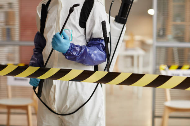 Professional Trauma Scene Cleanup technician working in Fredericksburg, IA